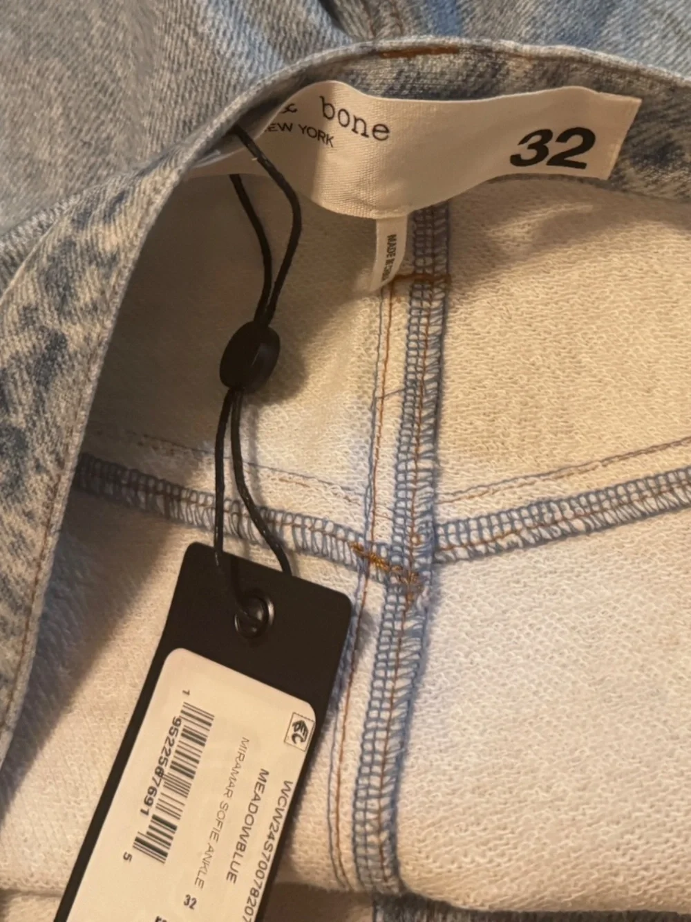 Rag & Bone New York Size 32 Meadow Blue Miramar Sofie Ankle Denim Blue Jeans